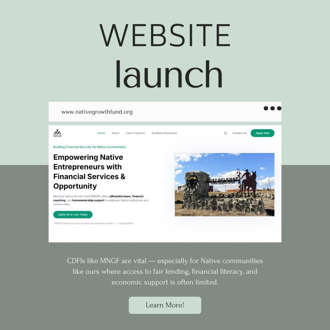 Montana Native Growth Fund Website | InnoNative Solutions Case Study